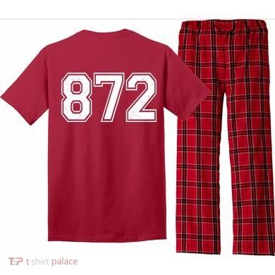 Chicago Illinois Area Code 872 Front And Back Pajama Set back