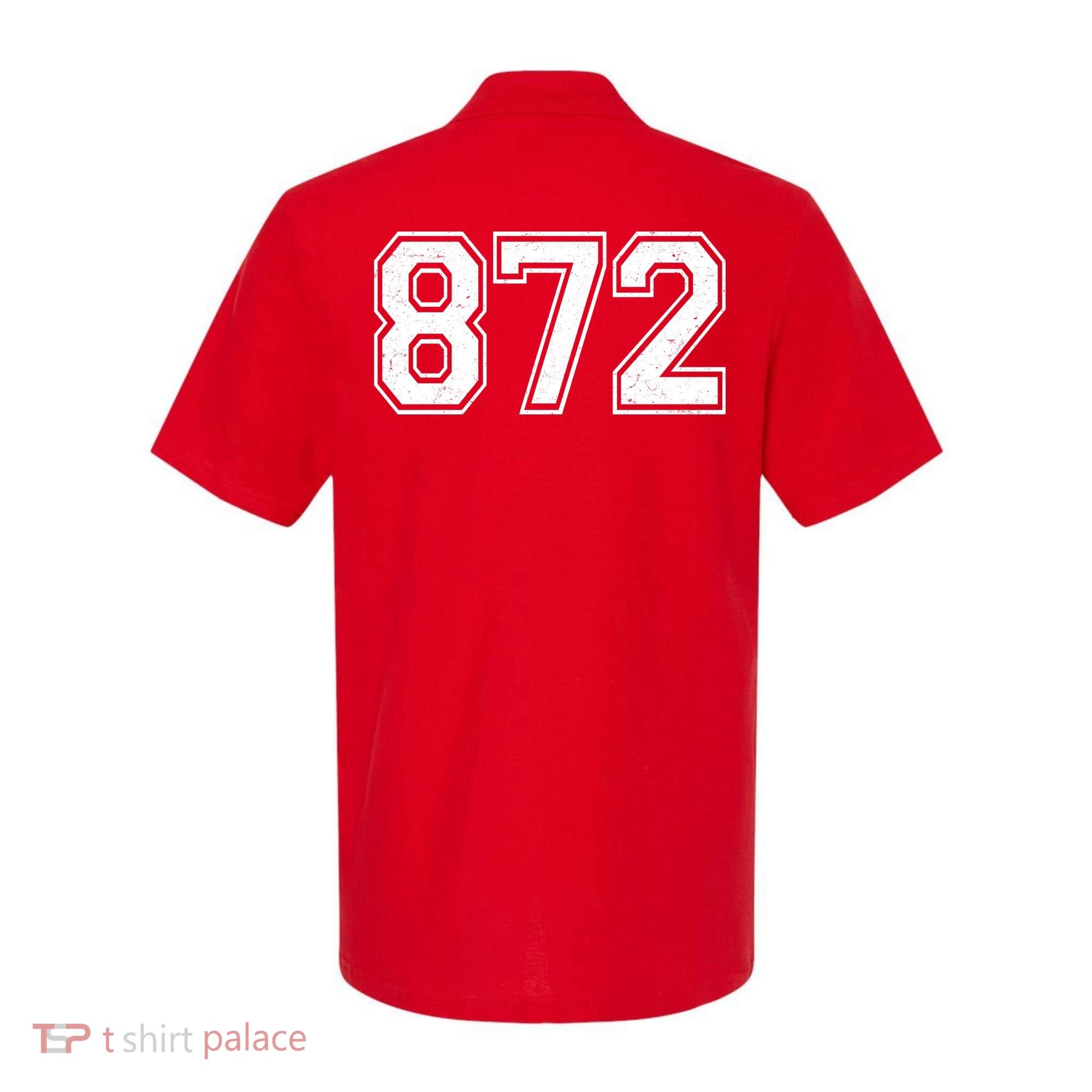 Chicago Illinois Area Code 872 Front And Back Polo