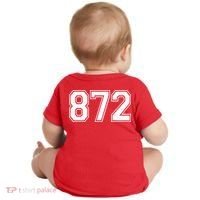 Chicago Illinois Area Code 872 Front And Back Baby Bodysuit thumb 1