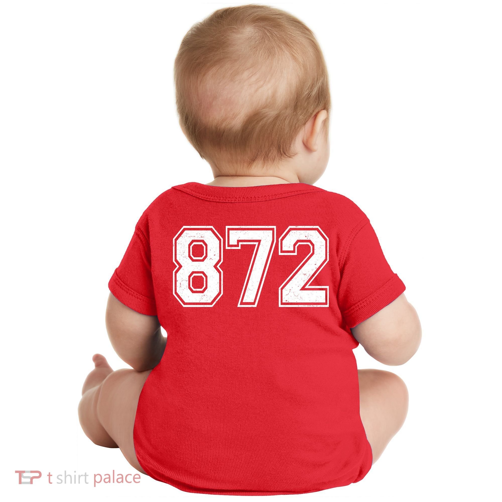 Chicago Illinois Area Code 872 Front And Back Baby Bodysuit