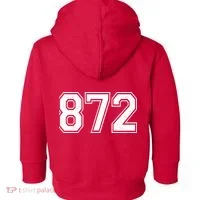 Chicago Illinois Area Code 872 Front And Back Toddler Hoodie thumb 1