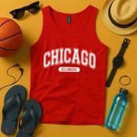Chicago Illinois Area Code 872 Front And Back Tank Top thumb 4