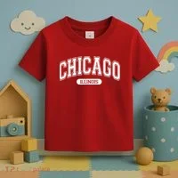 Chicago Illinois Area Code 872 Front And Back Toddler T-Shirt thumb 3