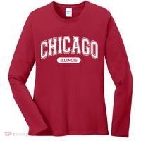 Chicago Illinois Area Code 872 Front And Back Women's Long Sleeve Shirt thumb 0