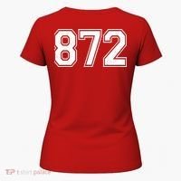 Chicago Illinois Area Code 872 Front And Back Women's T-Shirt thumb 5