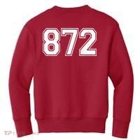 Chicago Illinois Area Code 872 Front And Back Kids Sweatshirt thumb 1