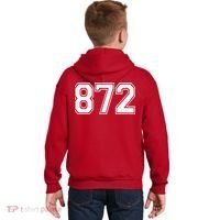Chicago Illinois Area Code 872 Front And Back Kids Hoodie thumb 1