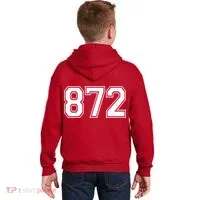 Chicago Illinois Area Code 872 Front And Back Kids Hoodie thumb 1