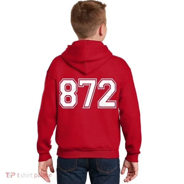Chicago Illinois Area Code 872 Front And Back Kids Hoodie