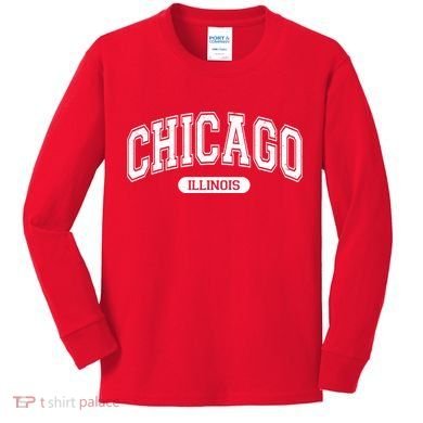 Chicago Illinois Area Code 872 Front And Back Kids Long Sleeve Shirt