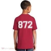 Chicago Illinois Area Code 872 Front And Back Kids T-Shirt thumb 1