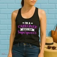 Caregiving I'm A Caregiver What's Your Superpower Nursing Gift Women's Tank Top thumb 2