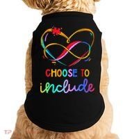Choose Include Autism Day Teacher School Doggie Tank thumb 0