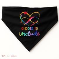 Choose Include Autism Day Teacher School USA-Made Doggie Bandana thumb 0