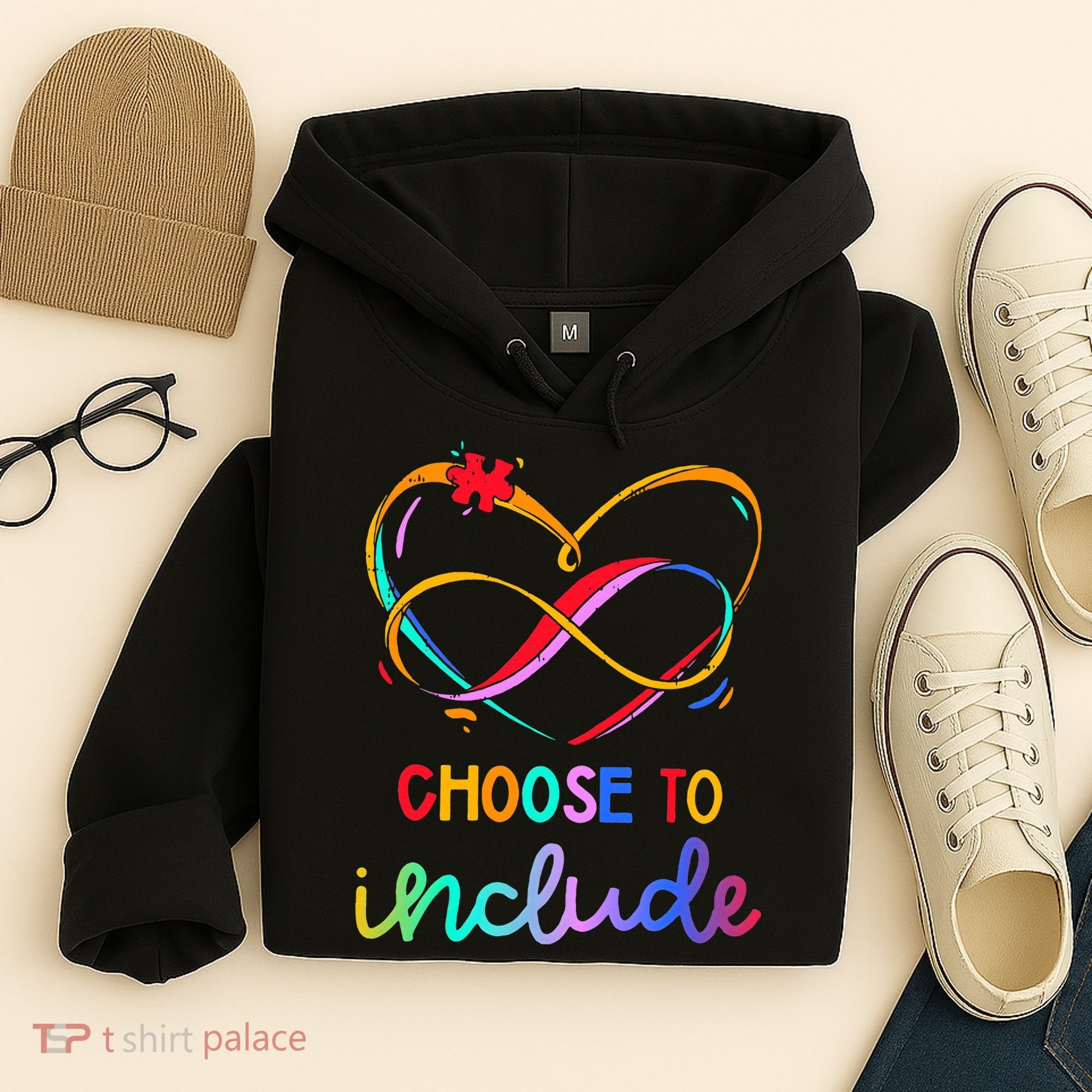 Choose Include Autism Day Teacher School Hoodie