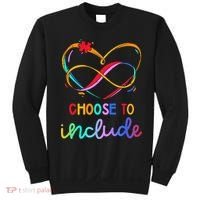 Choose Include Autism Day Teacher School Sweatshirt thumb 0