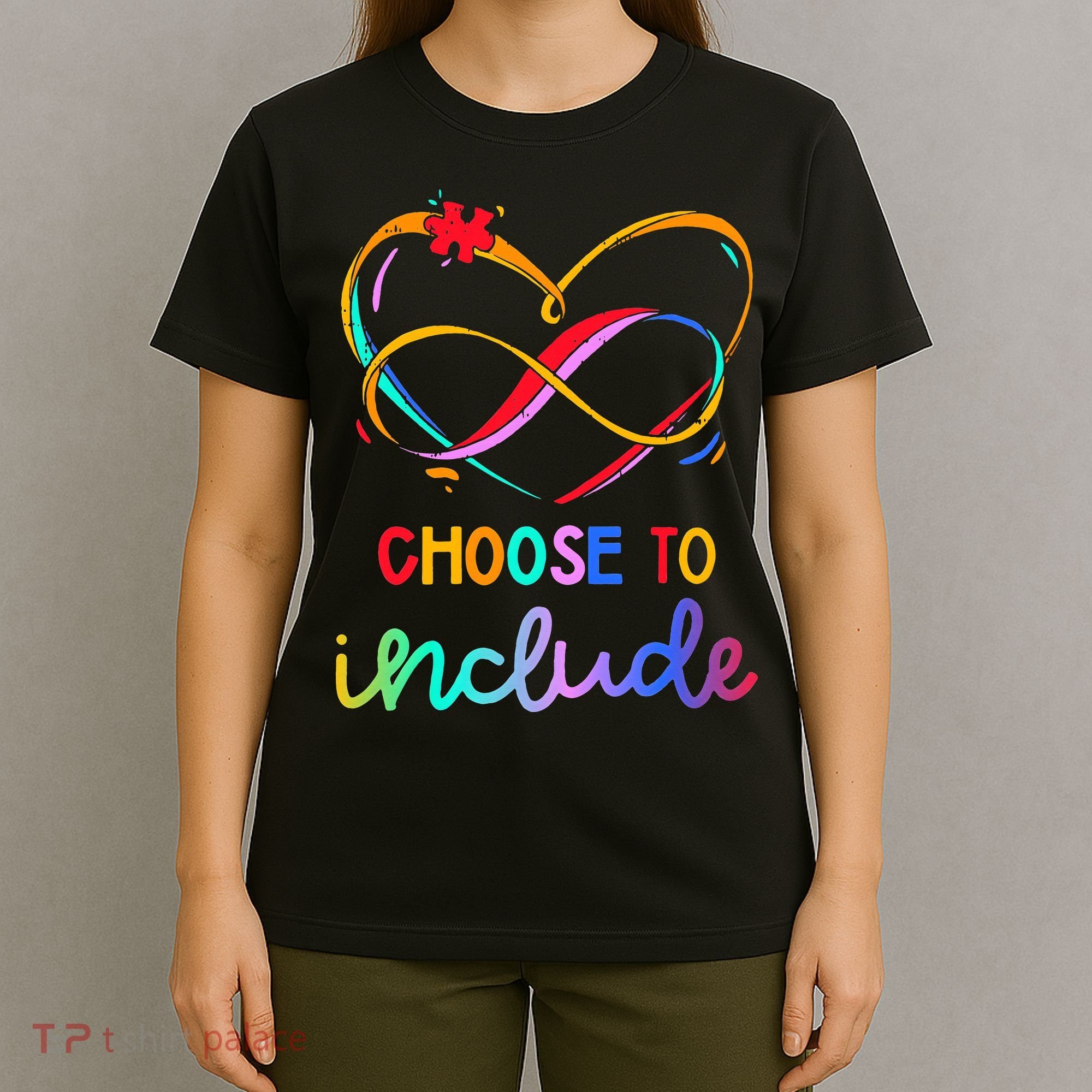 Choose Include Autism Day Teacher School T-Shirt