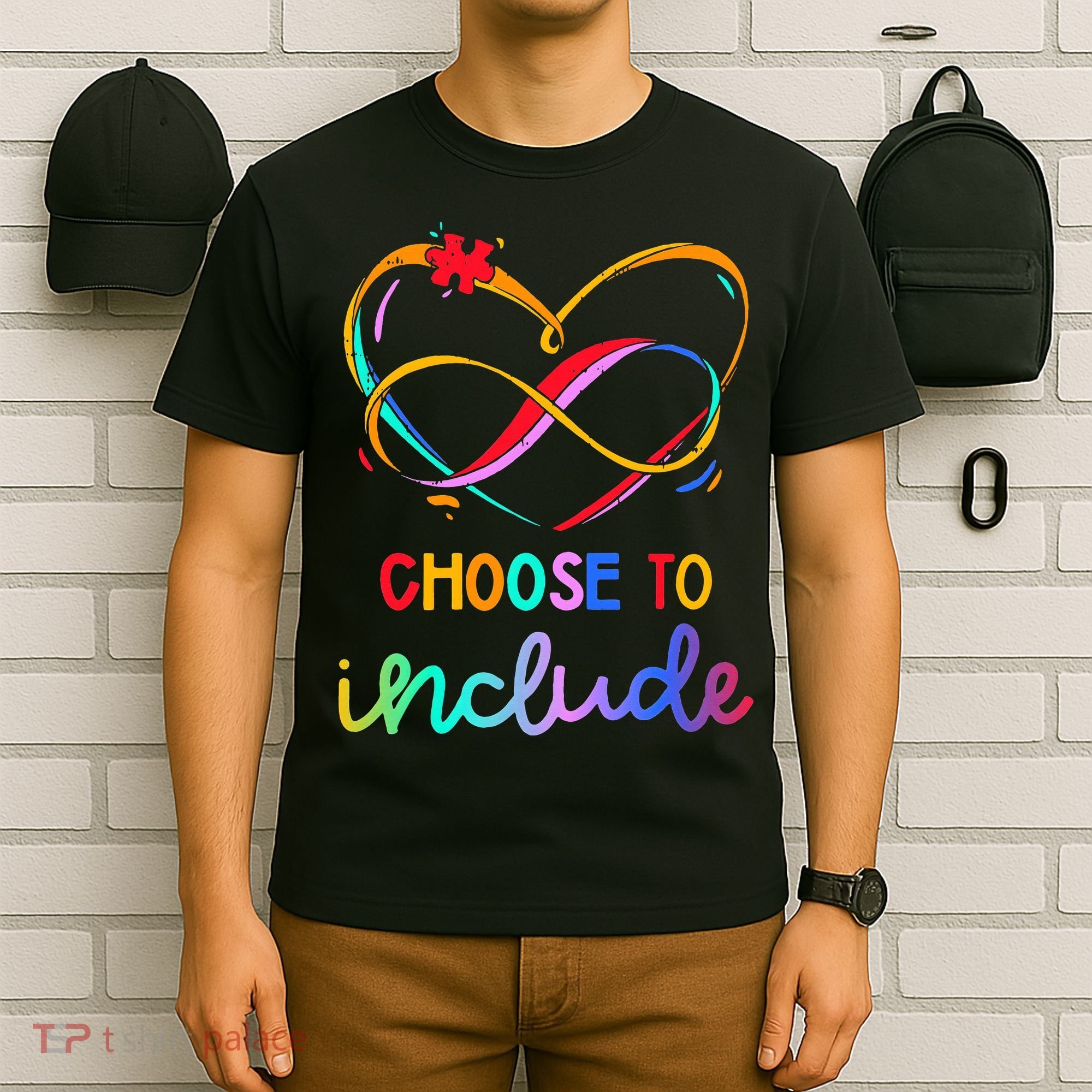 Choose Include Autism Day Teacher School T-Shirt