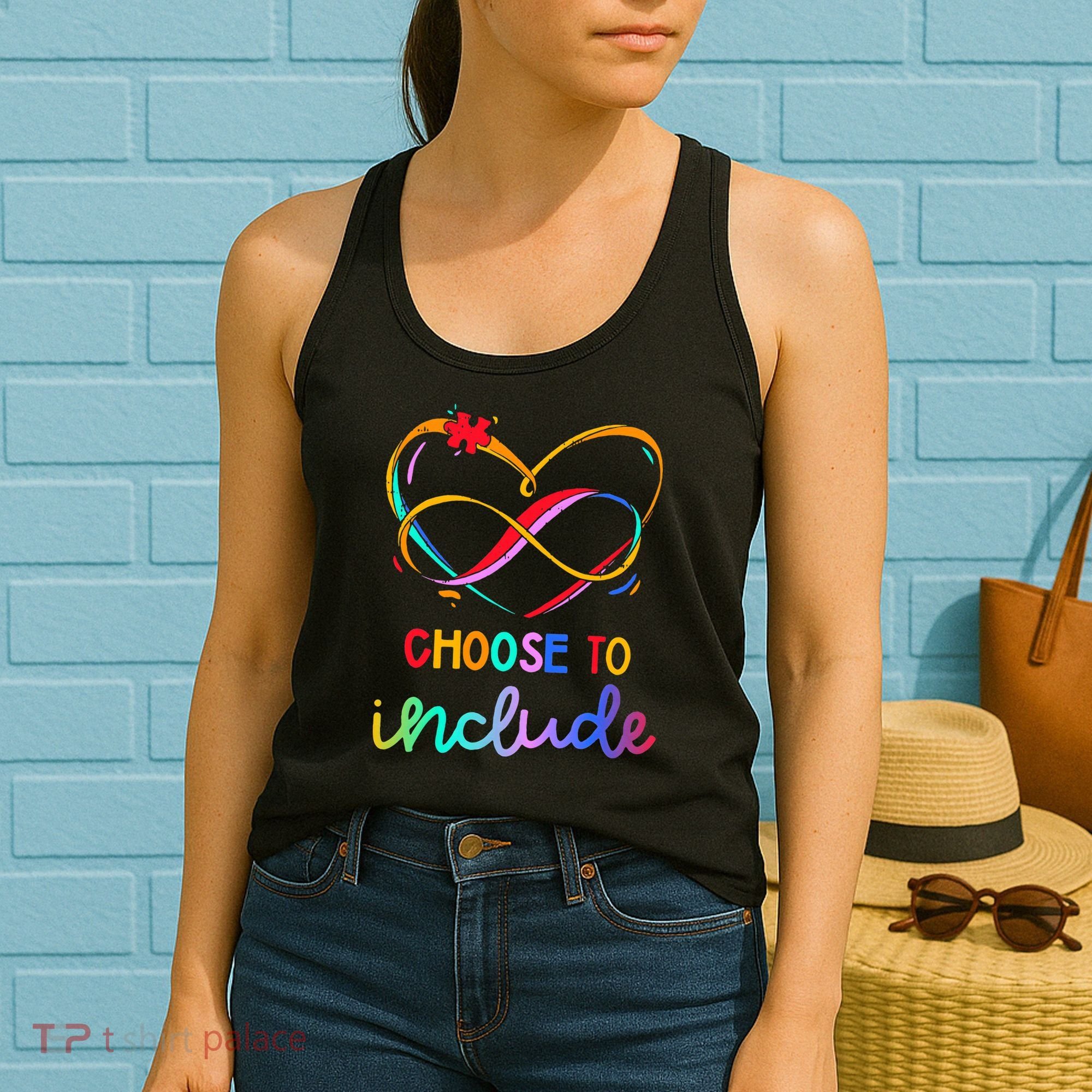 Choose Include Autism Day Teacher School Women's Tank Top