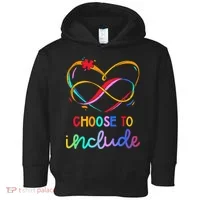 Choose Include Autism Day Teacher School Toddler Hoodie thumb 0