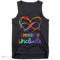 Choose Include Autism Day Teacher School Tank Top thumb 0