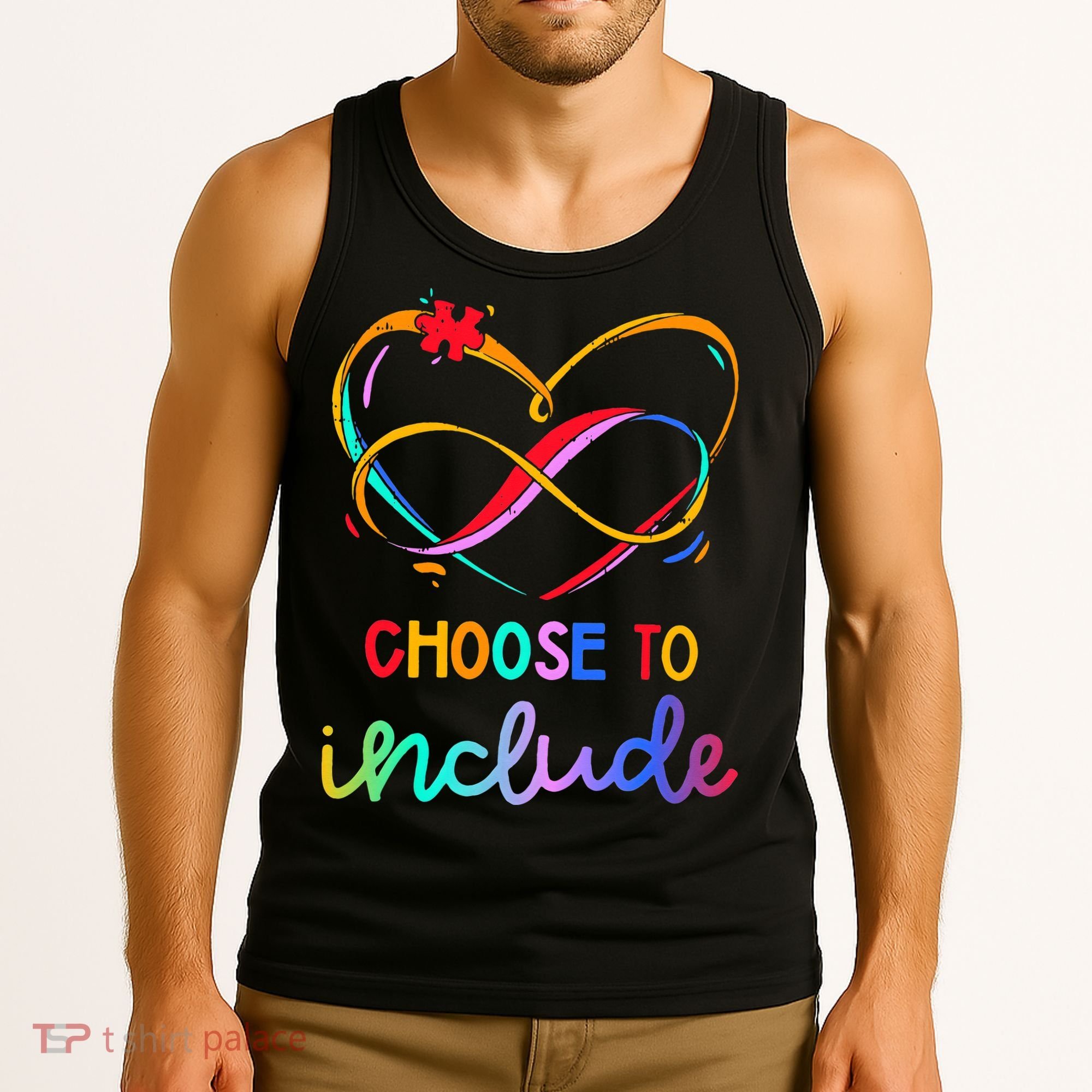 Choose Include Autism Day Teacher School Tank Top