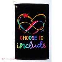Choose Include Autism Day Teacher School Golf Towel thumb 0