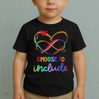 Choose Include Autism Day Teacher School Toddler T-Shirt thumb 2