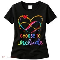 Choose Include Autism Day Teacher School Women's T-Shirt thumb 0