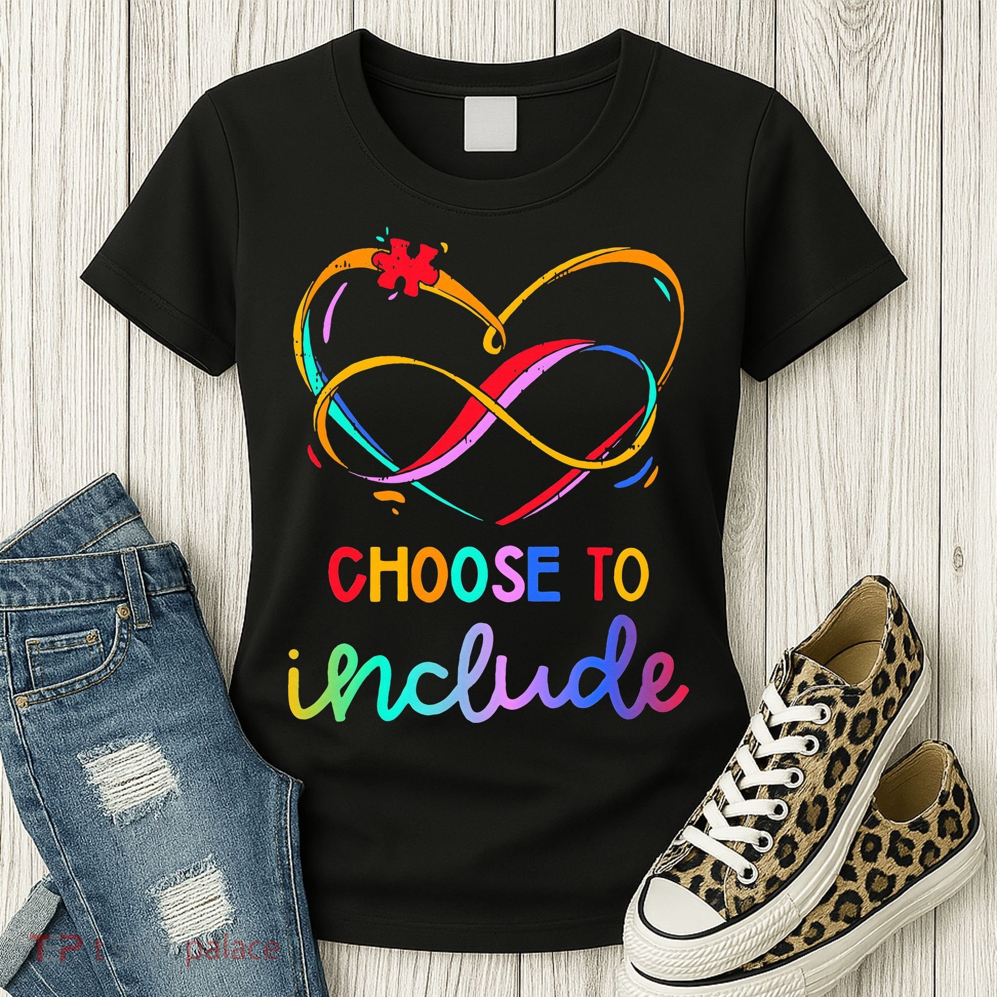 Choose Include Autism Day Teacher School Women's T-Shirt