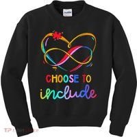 Choose Include Autism Day Teacher School Kids Sweatshirt thumb 0