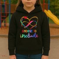 Choose Include Autism Day Teacher School Kids Hoodie thumb 3