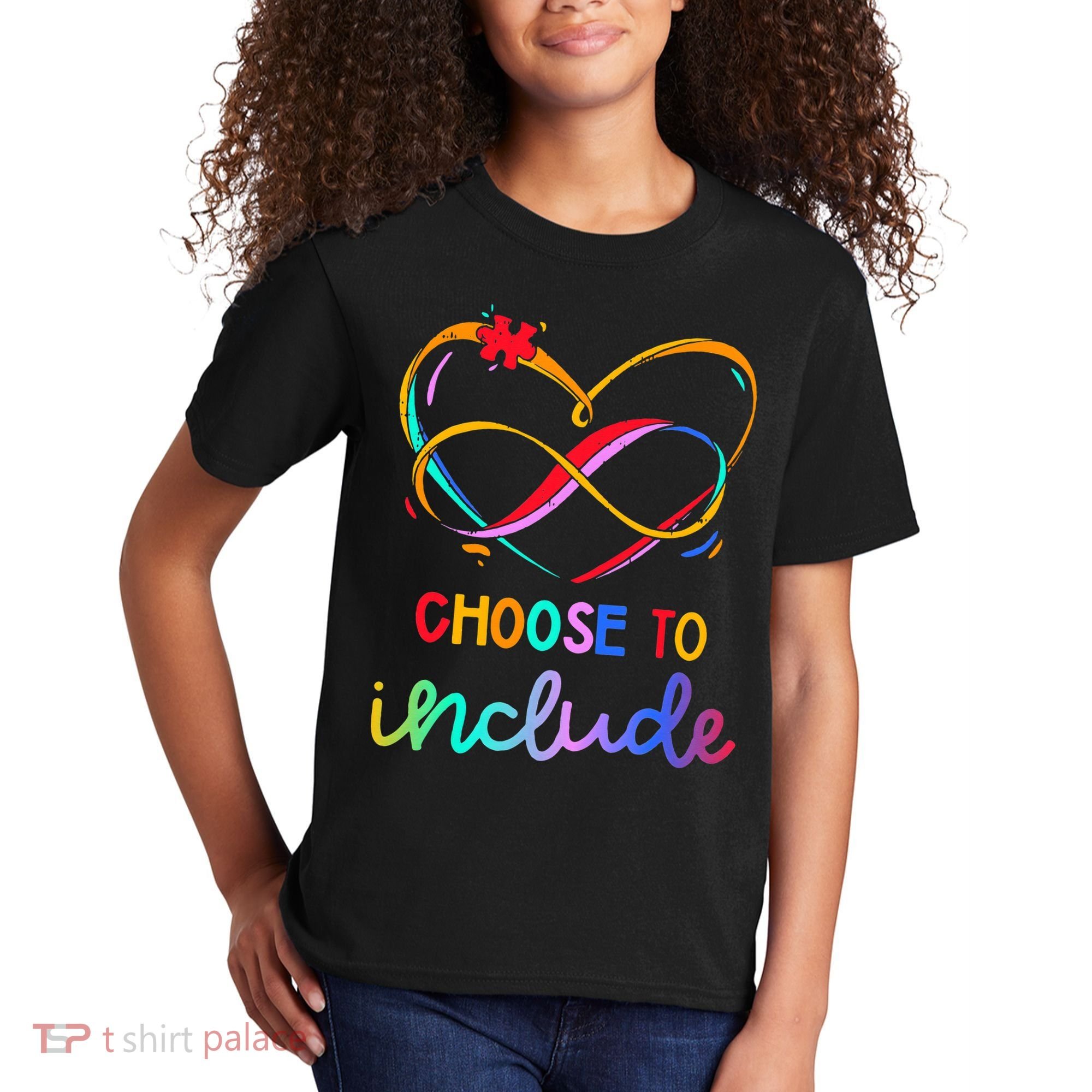 Choose Include Autism Day Teacher School Kids T-Shirt