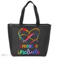 Choose Include Autism Day Teacher School Tote Bag thumb 0