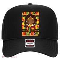 Cute I Am Black History Girl Celebrate Black History Hat thumb 0