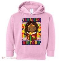 Cute I Am Black History Girl Celebrate Black History Toddler Hoodie thumb 0