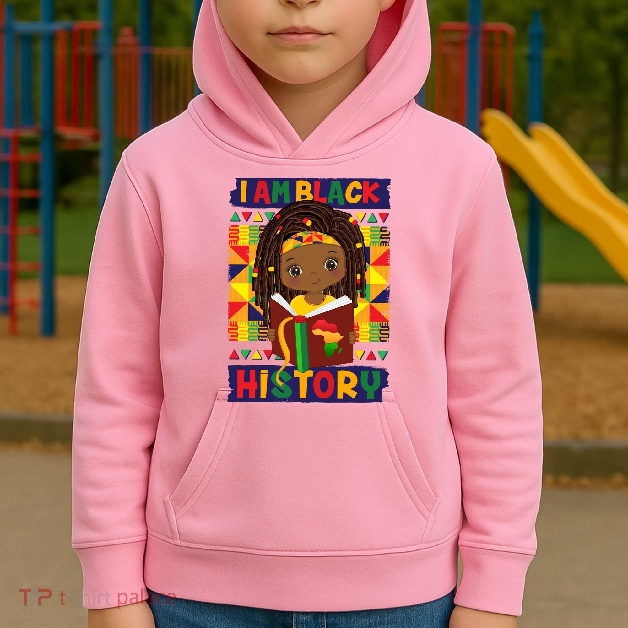 Cute I Am Black History Girl Celebrate Black History Kids Hoodie