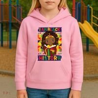 Cute I Am Black History Girl Celebrate Black History Kids Hoodie thumb 3