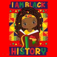 Cute I Am Black History Girl Celebrate Black History Santa Hat thumb 1