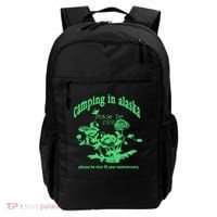 Camping In Alaska Please Be Nice 10 Year Anniversary Backpack thumb 0