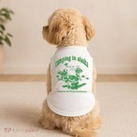 Camping In Alaska Please Be Nice 10 Year Anniversary Doggie Tank thumb 2