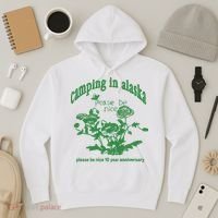 Camping In Alaska Please Be Nice 10 Year Anniversary Hoodie thumb 3