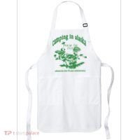 Camping In Alaska Please Be Nice 10 Year Anniversary Apron thumb 0