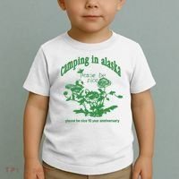 Camping In Alaska Please Be Nice 10 Year Anniversary Toddler T-Shirt thumb 2