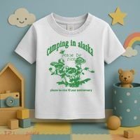 Camping In Alaska Please Be Nice 10 Year Anniversary Toddler T-Shirt thumb 3