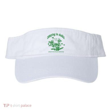 Camping In Alaska Please Be Nice 10 Year Anniversary Visor