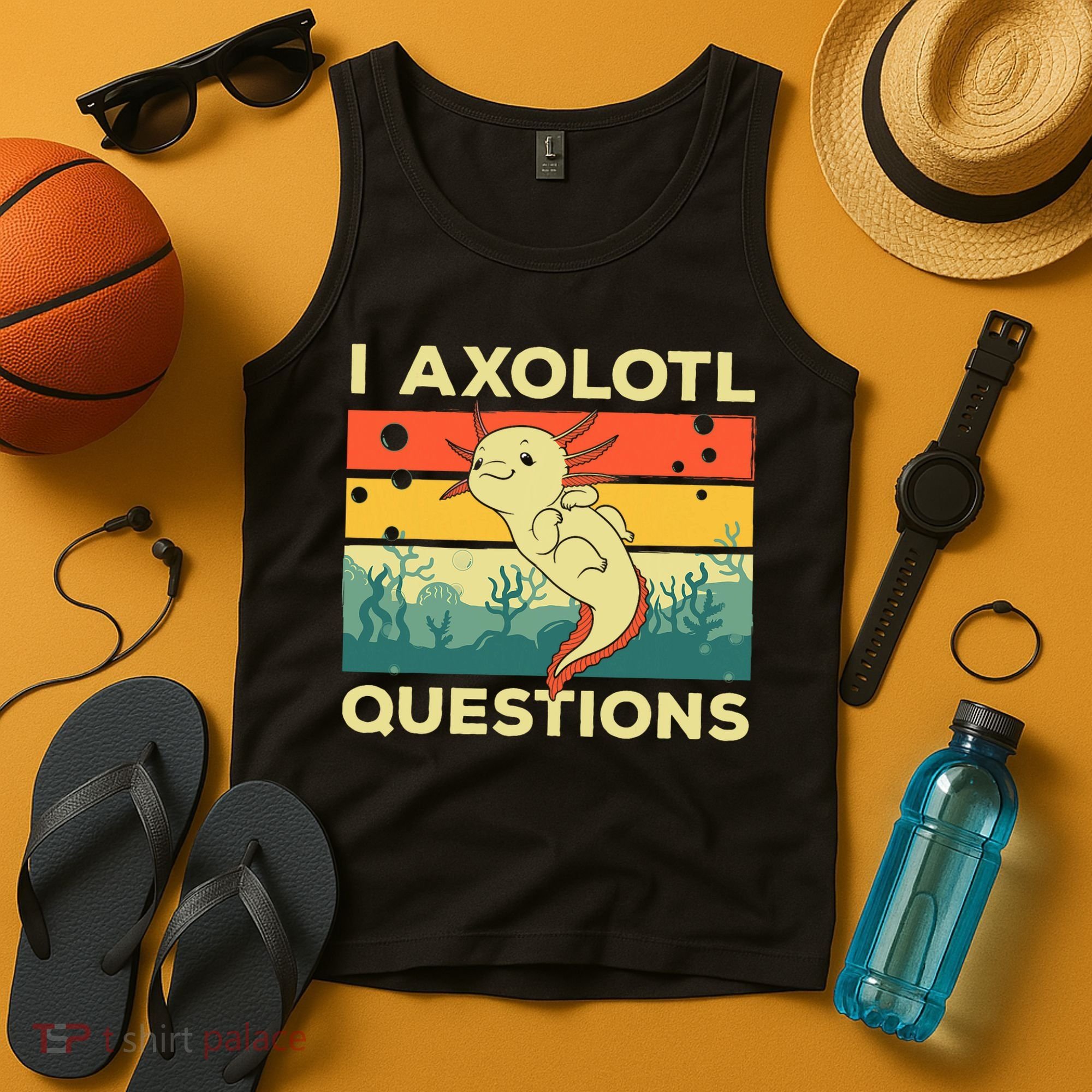 Cool I Axolotl Questions For  Fish Salamander Tank Top