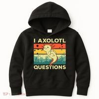 Cool I Axolotl Questions For  Fish Salamander Kids Hoodie thumb 0