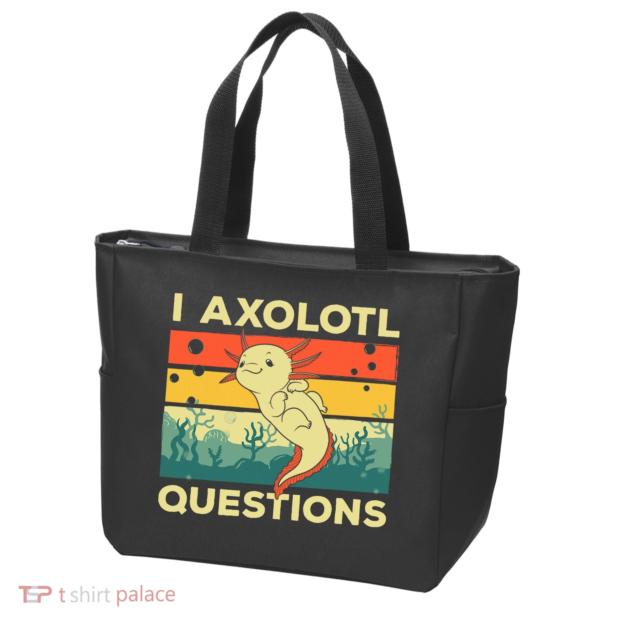 Cool I Axolotl Questions For  Fish Salamander Tote Bag