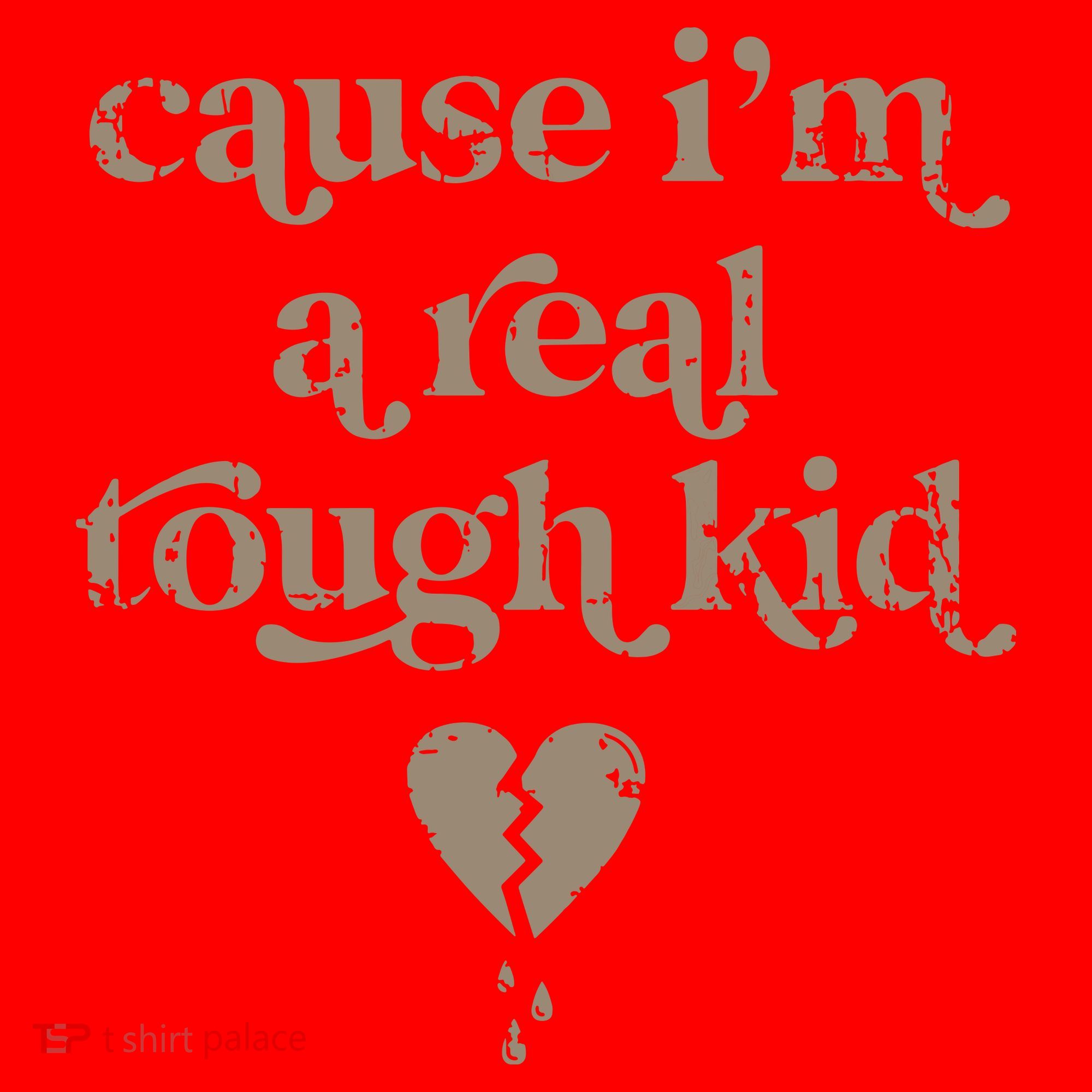 Cause Im A Real Tough I Can Do It With A Broken Heart Santa Hat